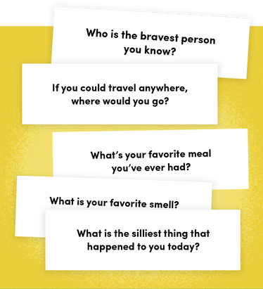 Courage Cards: Dinner Table